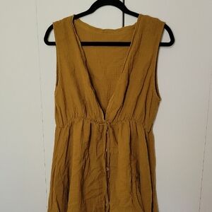 Mustard Sleeveless Dress